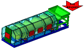 Схема барабанного сепаратора